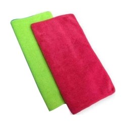 Godryft Microfiber Cloth - 2 pcs - 40x40 cms - 350 GSM Multicolor - Thick Lint & Streak-Free Multipurpose Cloths - Automotive Microfibre Towels for Car Bike Cleaning Polishing Washing & Detailing